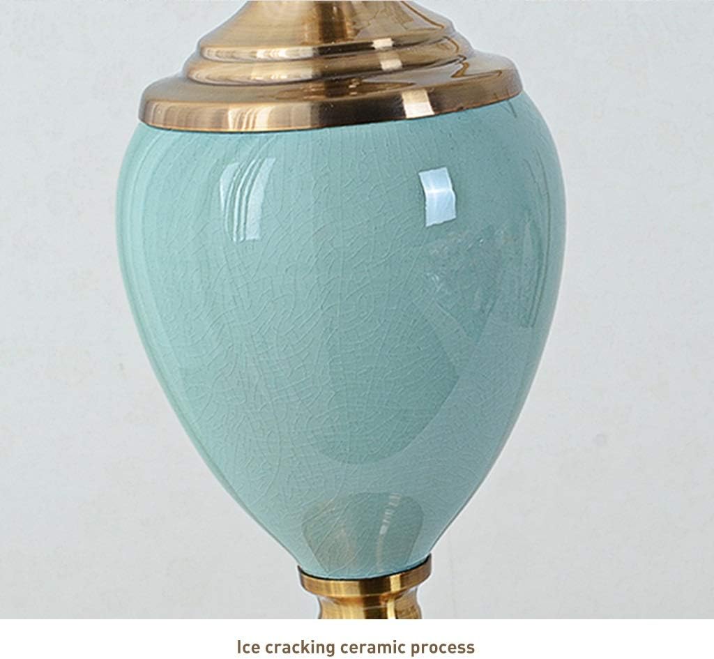 American Creative Ceramic Reading Lamp with Four Switch Modes - Ideal for Bedroom, Living Room, or Home Study - Multiple Styles Available