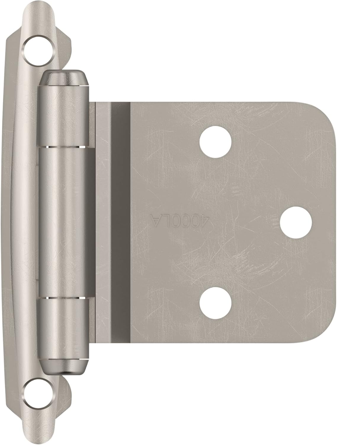 Amerock BPR7630G10 Satin Nickel Cabinet Hinge | Self Closing Variable Overlay | Kitchen Door Hinge | 1 Pair