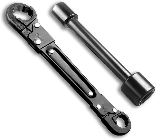 Angle Stop Installation & Removal Tools Kit for Replacing Valves - dalicode Professional Plumbing Wrench Set for Plumbing Work