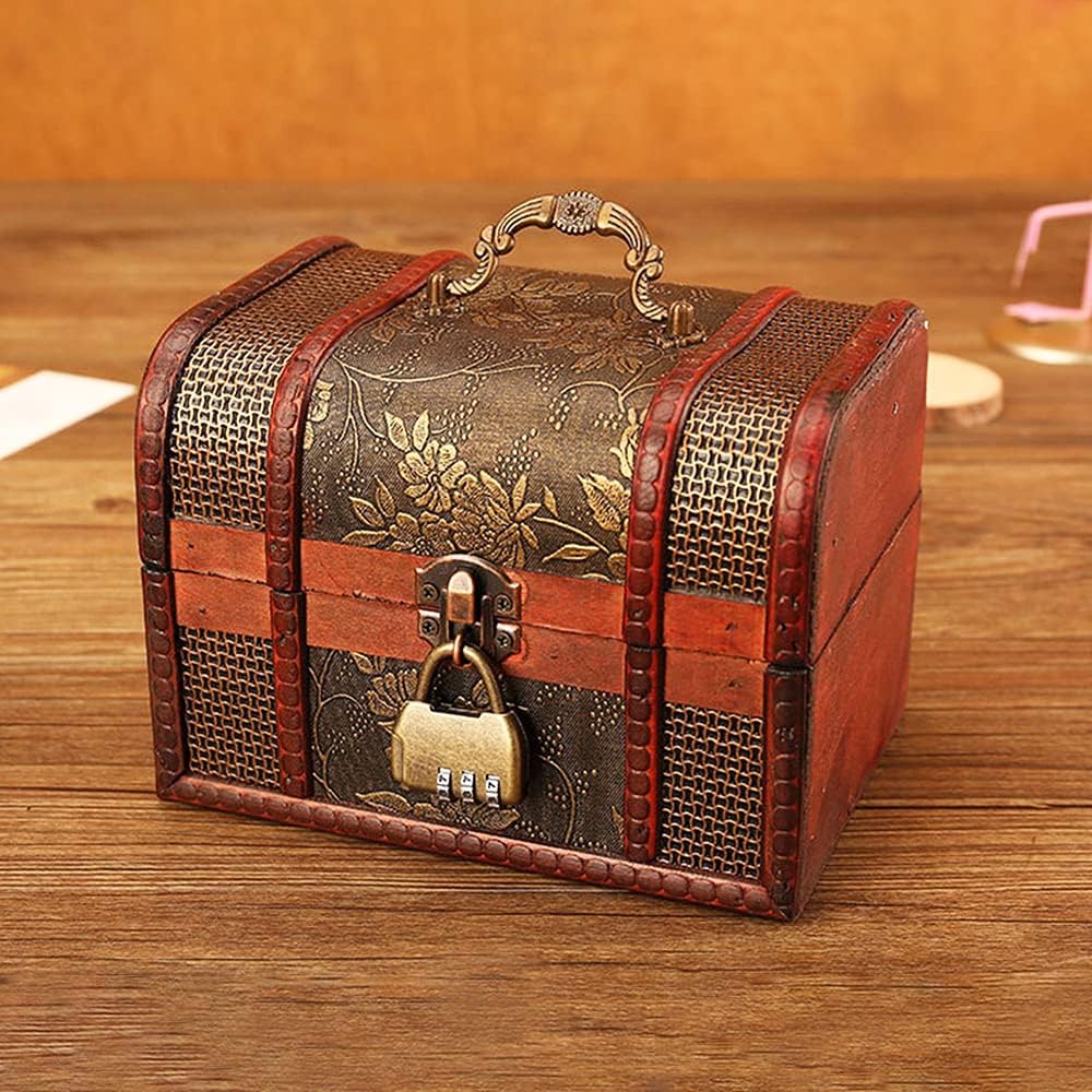 Antique Bronze Handbag Shaped Combination Locks for Jewelry Box, Cabinet, Drawer, Suitcase - Set of 2