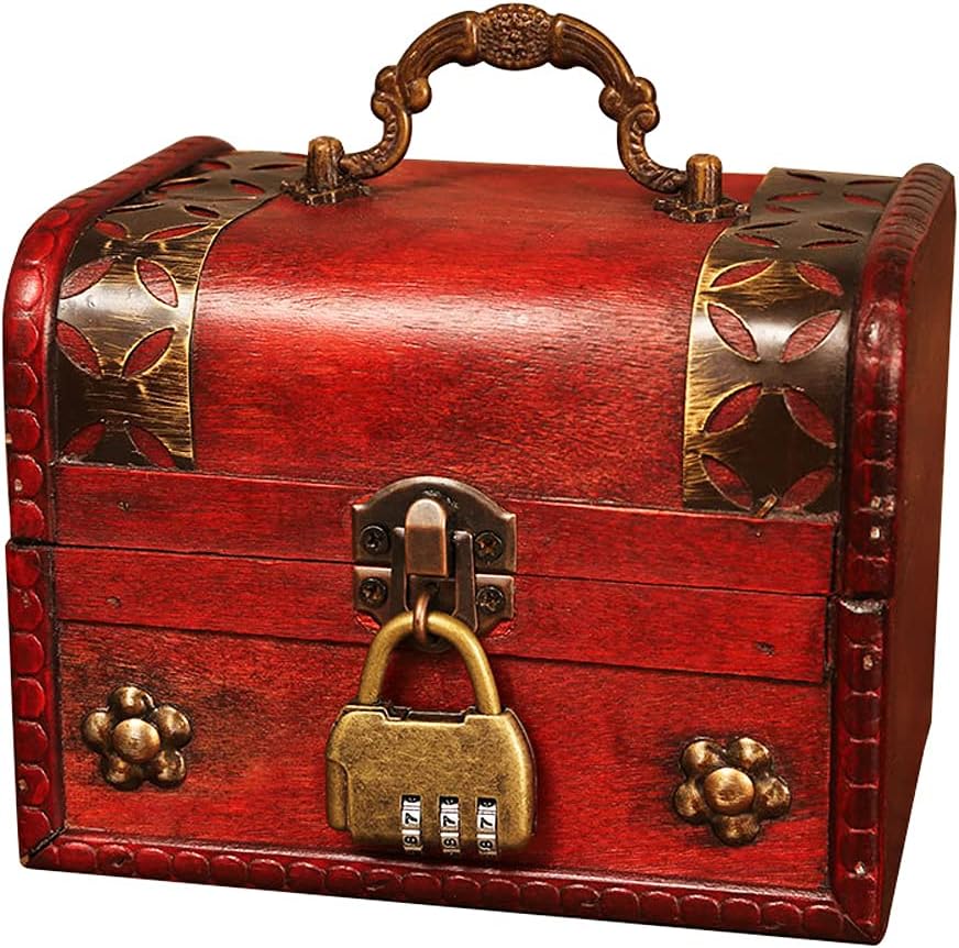 Antique Bronze Handbag Shaped Combination Locks for Jewelry Box, Cabinet, Drawer, Suitcase - Set of 2