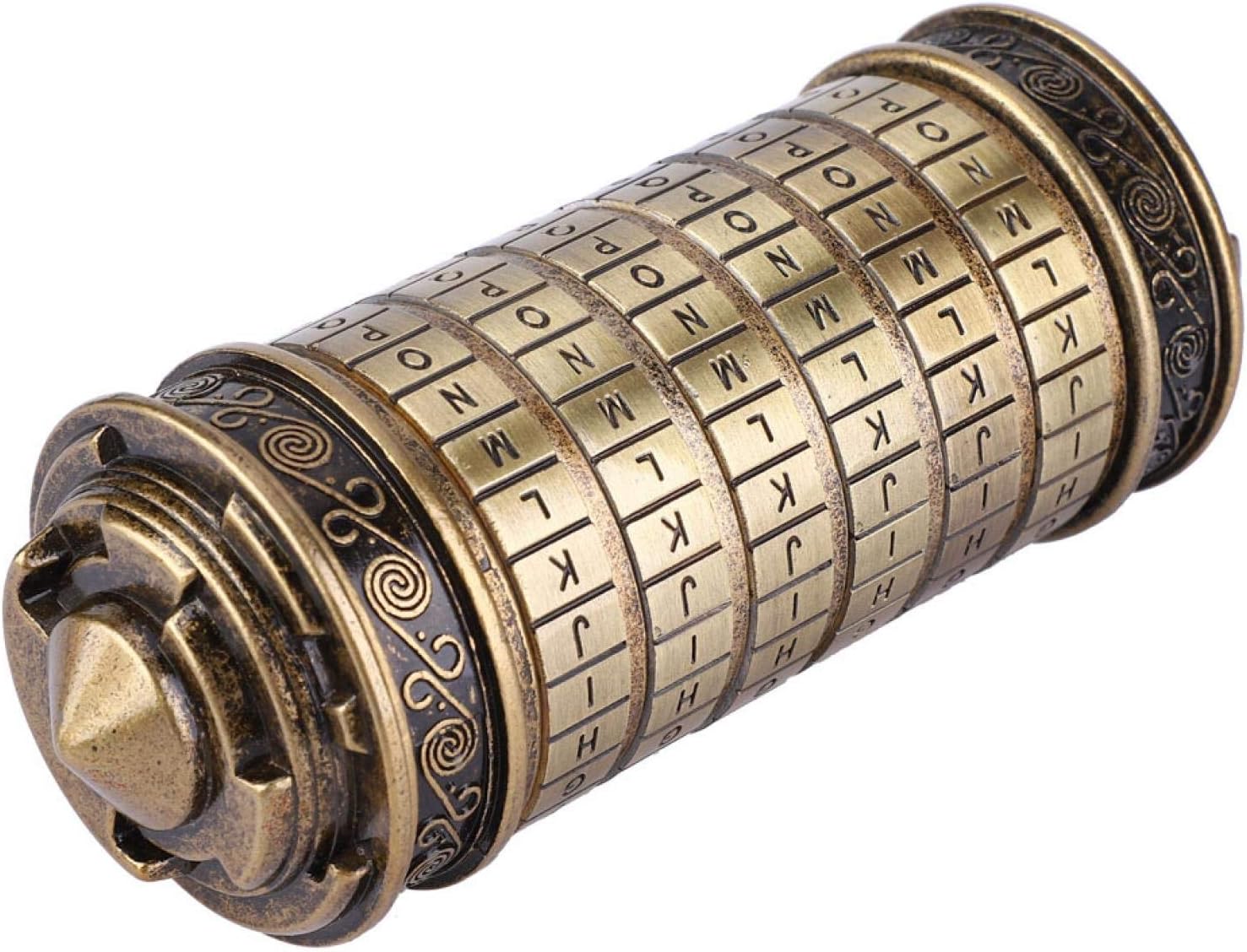 Antique Da Vinci Code Cryptex Lock with Chinese Characters Combination - Romantic Gift for Loved Ones