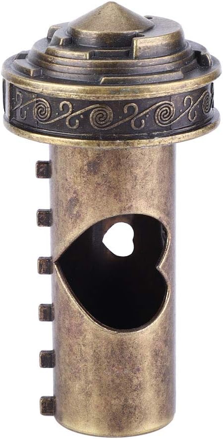 Antique Da Vinci Code Cryptex Lock with Chinese Characters Combination - Romantic Gift for Loved Ones