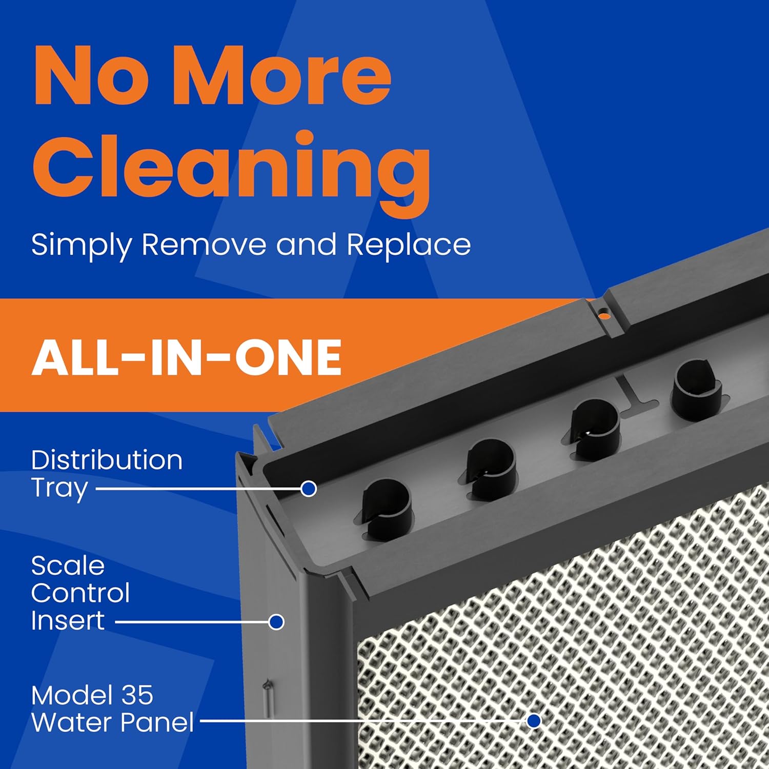 AprilAire H735EZ1A Replacement Kit for Whole-House Humidifiers Model 700, 700A, 700M - Humidifier Filter/Water Panel Assembly