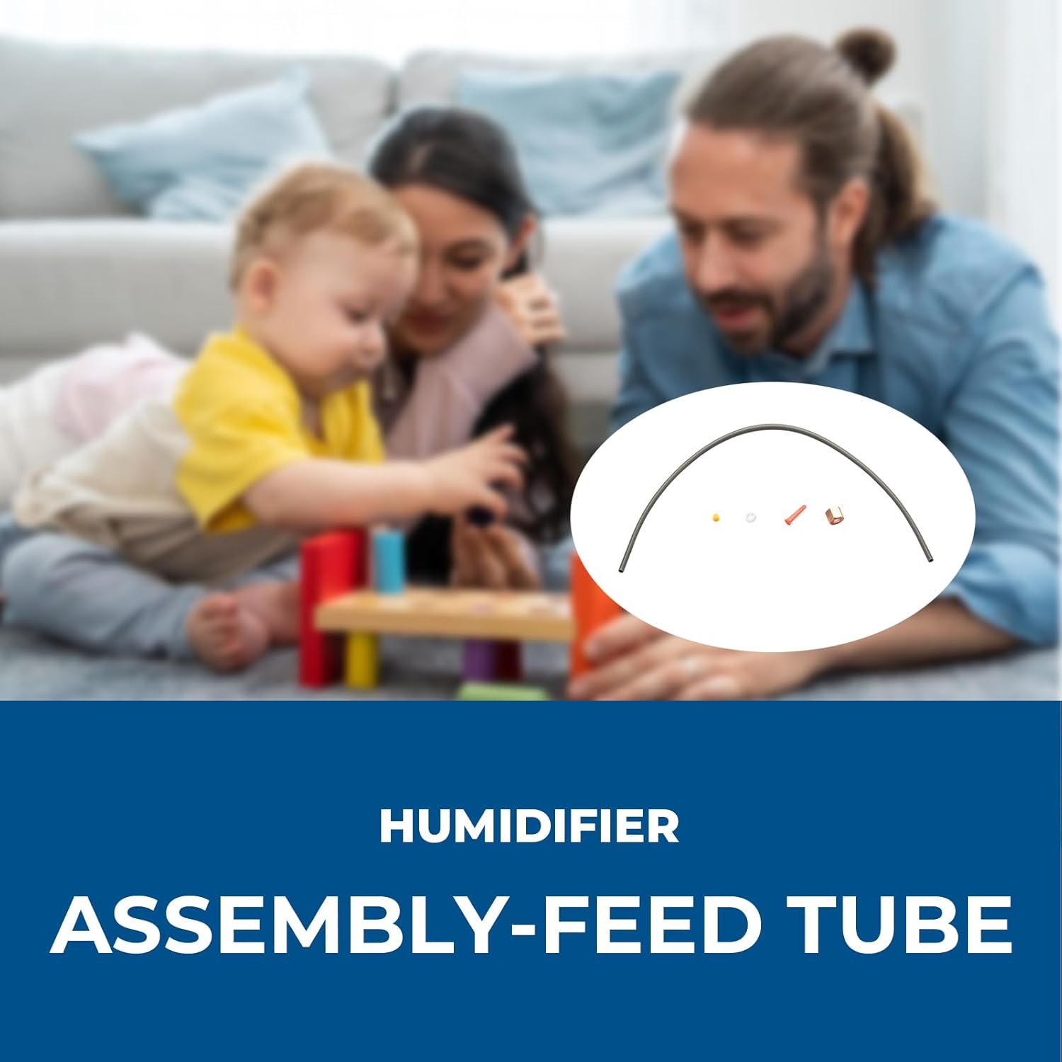 Aprilaire Humidifier Feed Tube 4335 with Sleeve, Strainer, and Orifice - Compatible with Models 400, 500, 600 - Replacement Parts