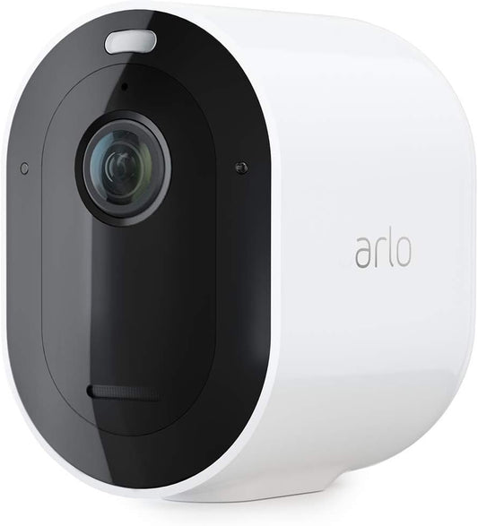 Arlo Pro 3 Spotlight Camera Add-On, Wireless Security, 2K Video, Color Night Vision, 2-Way Audio, White - VMC4040P