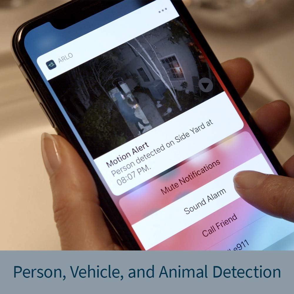 Arlo Pro 3 Spotlight Camera Add-On, Wireless Security, 2K Video, Color Night Vision, 2-Way Audio, White - VMC4040P