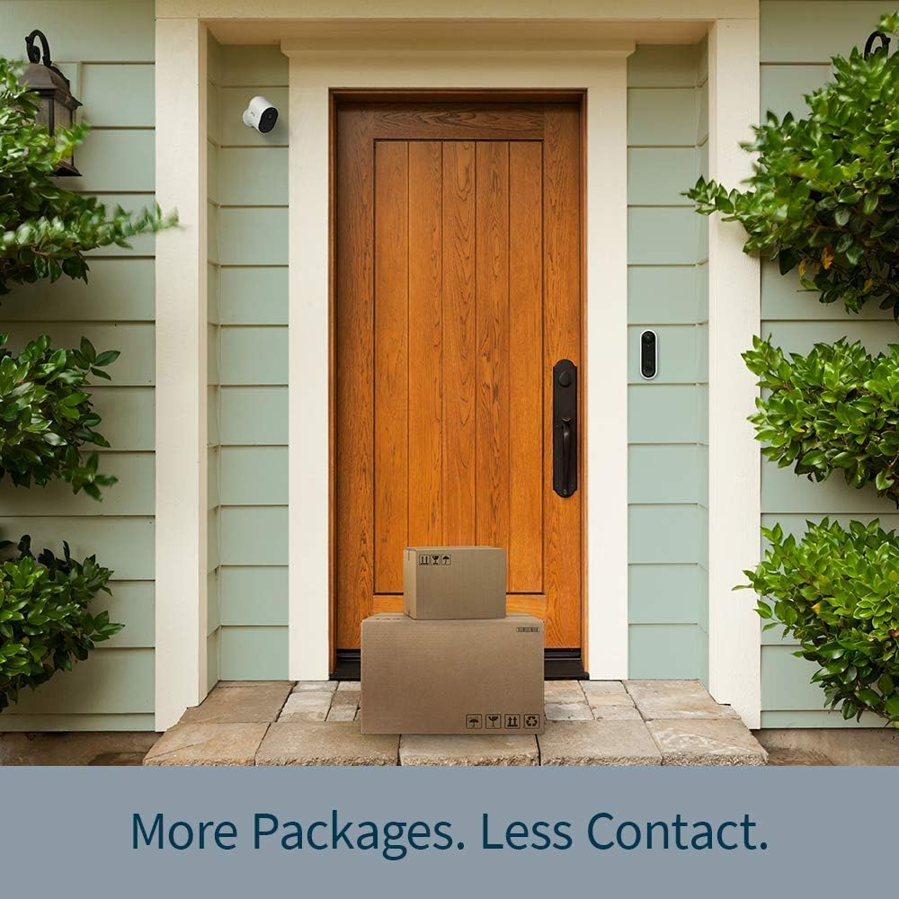 Arlo Pro 3 Spotlight Camera Add-On, Wireless Security, 2K Video, Color Night Vision, 2-Way Audio, White - VMC4040P