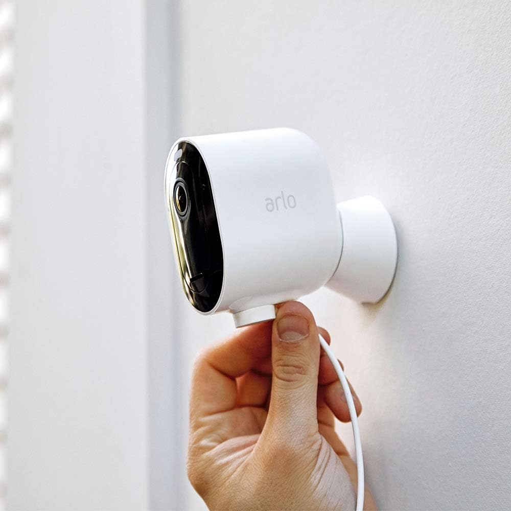 Arlo Pro 3 Spotlight Camera Add-On, Wireless Security, 2K Video, Color Night Vision, 2-Way Audio, White - VMC4040P