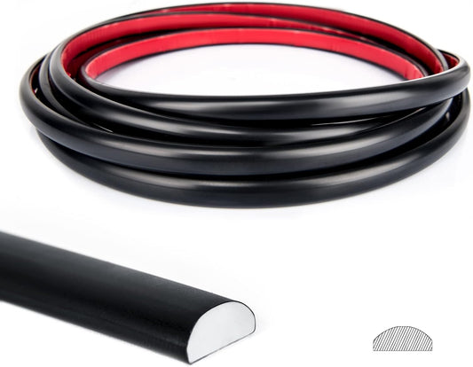 Art3d 25 Ft Peel and Stick Black Trim for Backsplash Tile Edge - Self-Adhesive Corner Decor Liner