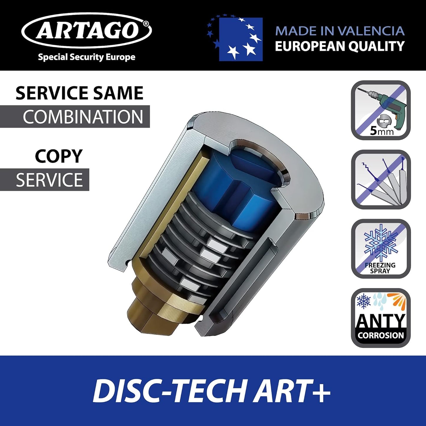 Artago 18ART270 High-End Motorcycle U Lock: SRA, Sold Secure Gold, ART4 Approved, Bunker Selection, 18mm, Double MRT Armored Lock, 85x245mm - Maximum Theft Security