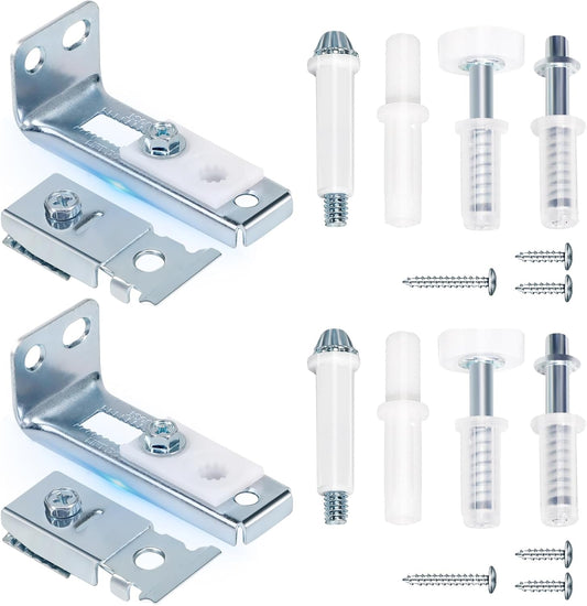 AWDIA Bifold Door Hardware Repair Kit for 7/8" to 1" Sliding Door Track - Complete Replacement Set for Bifold Closet Doors (2 Pack) - WildKart