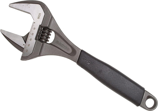 Bahco 9035 R US Ergo X-Wide 12-Inch Adjustable Wrench in Black and Gray Color