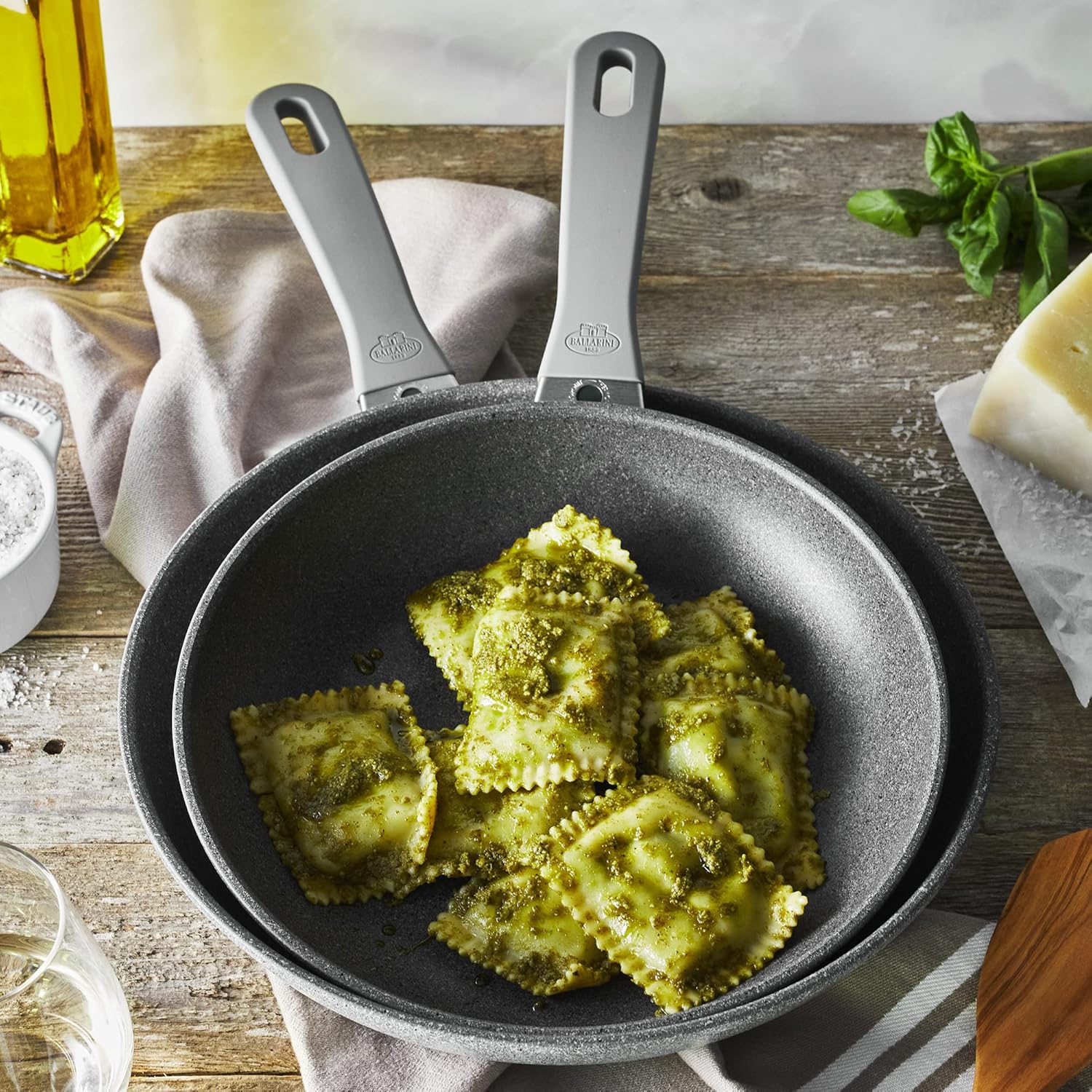 Ballarini Parma Plus by HENCKELS 2-piece Aluminum Nonstick Fry Pan Set, Italian-Made