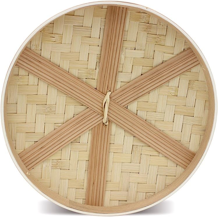 Bamboo Steamer Set with 1 Tier, 1 Lid - Chinese Traditional Kitchen Tool for Food Cooking - 8" Mini Steamer Basket