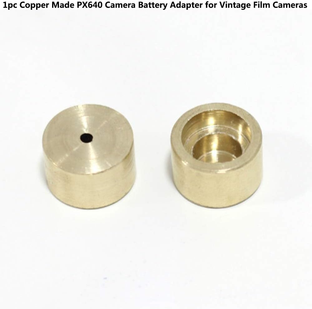 BAQI PX640 HM-N Camera Battery Adapter Converter - Compatible with Vintage Film Cameras - Copper Finish
