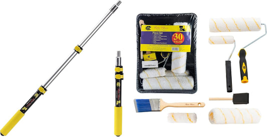 Bates Extension Pole with Paint Roller Attachment - Convenient Painting Tool for Hard-to-Reach Areas