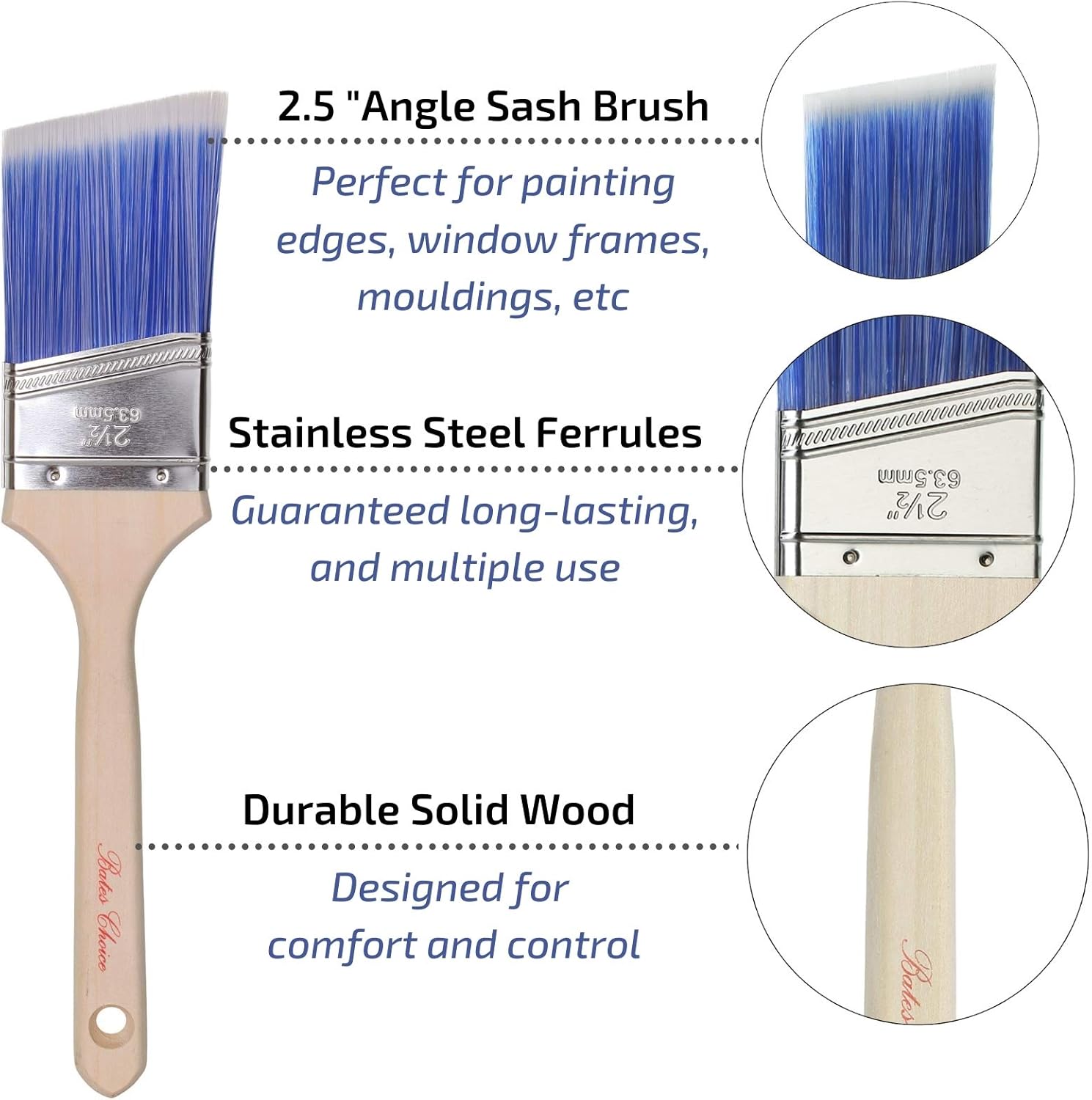Bates Extension Pole with Paint Roller Attachment - Convenient Painting Tool for Hard-to-Reach Areas