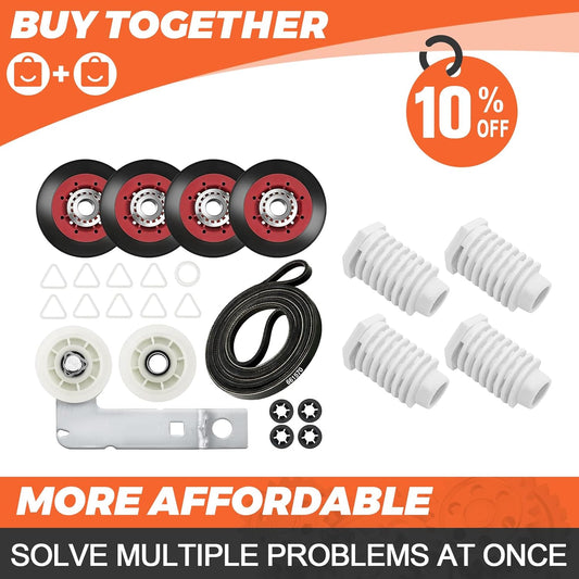Beaquicy Dryer Maintenance Kit with Leveling Leg Foot and Idler Pulley - Compatible with AP4295805 and W10837240