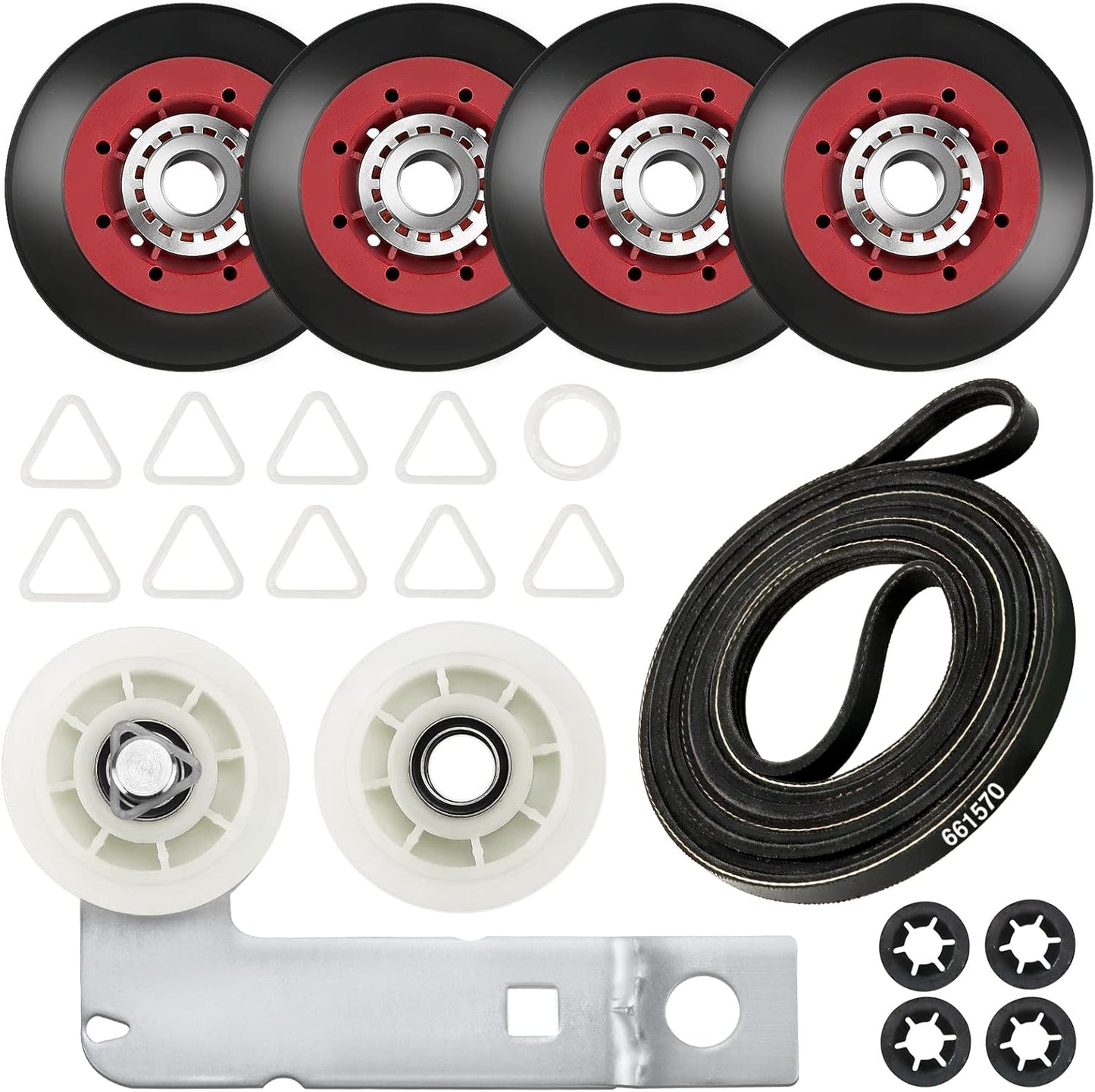 Beaquicy Dryer Maintenance Kit with Leveling Leg Foot and Idler Pulley - Compatible with AP4295805 and W10837240