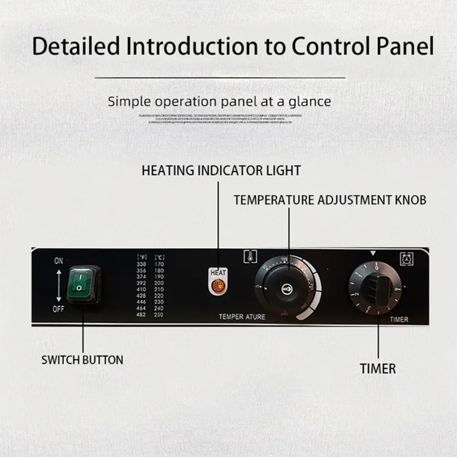 Bear Shaped Waffle Maker with Temp Control and Non-Stick Rotatable Pan