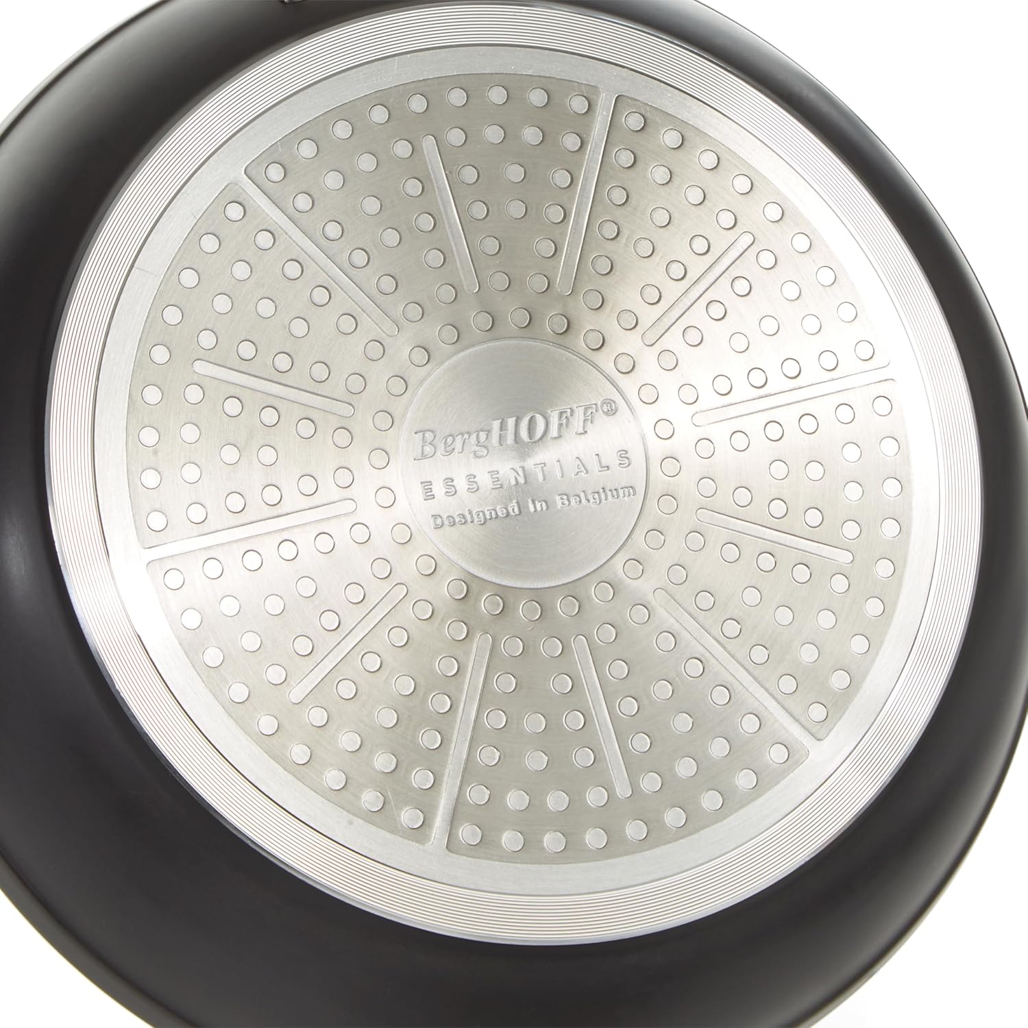 BergHOFF Essentials 6.25" Non-stick Saucepan with Glass Lid - 1.3qt, Hard Anodized, FernoGreen Coating, Induction Compatible