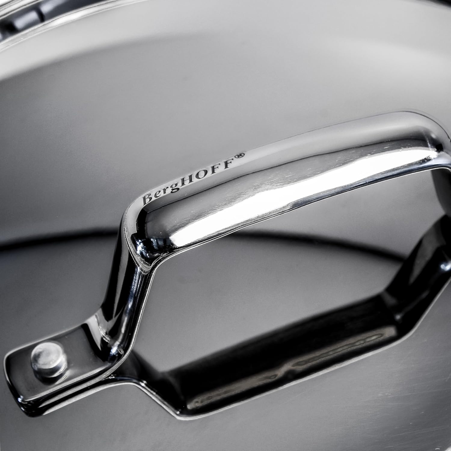 BergHOFF Professional Tri-ply Stainless Steel Cookware Set - 13Pc with Matching Lid, Safe Grip Handle, Induction Cooktop, Measurement Markings, Fast & Even Heat, Oven/Dishwasher Safe