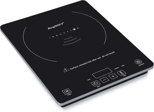BergHOFF Tronic 1800W Touch Screen Induction Cooktop with Auto-Pan Detection and Shatter-Resistant Black Glass - 14