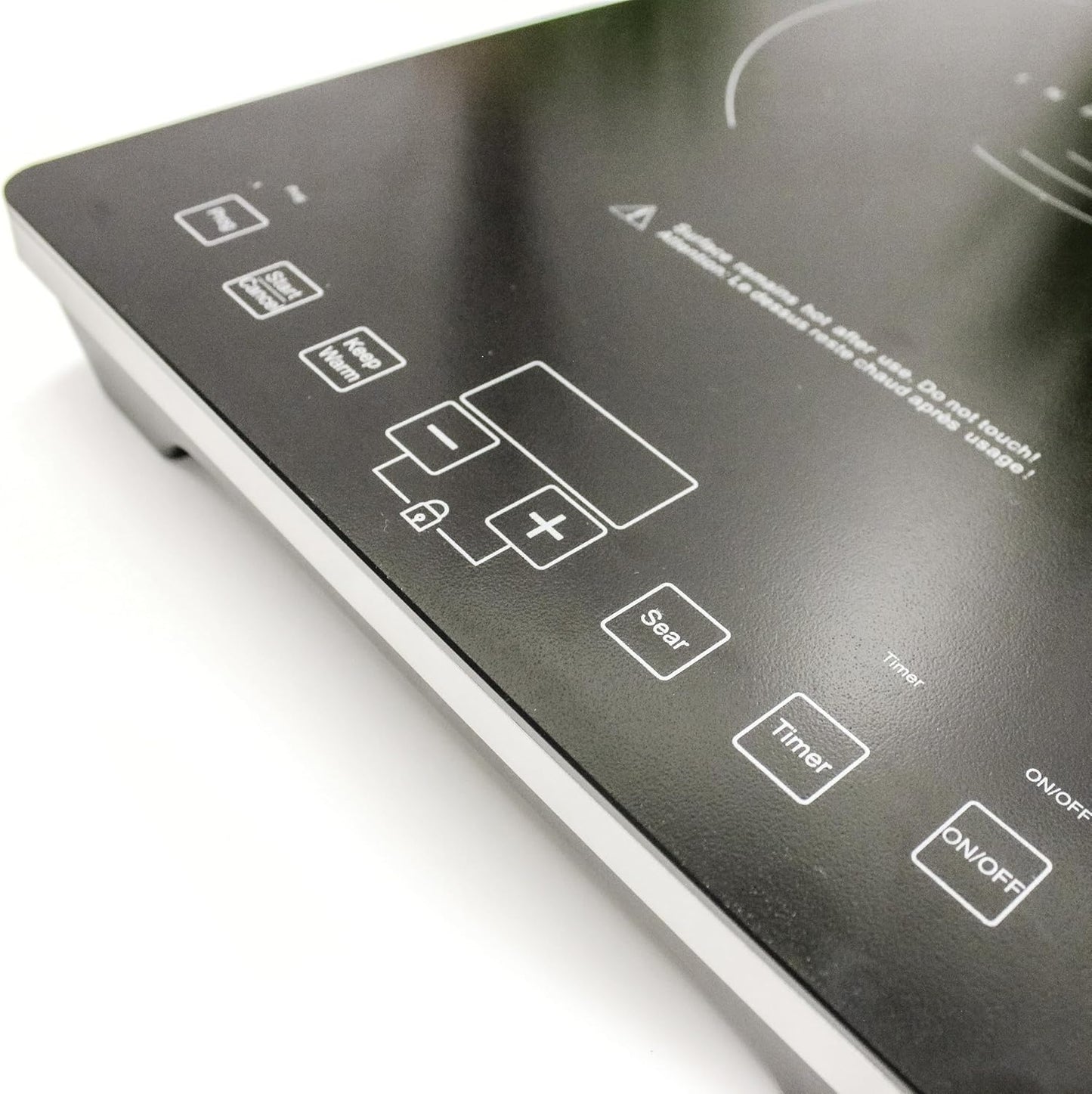 BergHOFF Tronic 1800W Touch Screen Induction Cooktop with Auto-Pan Detection and Shatter-Resistant Black Glass - 14