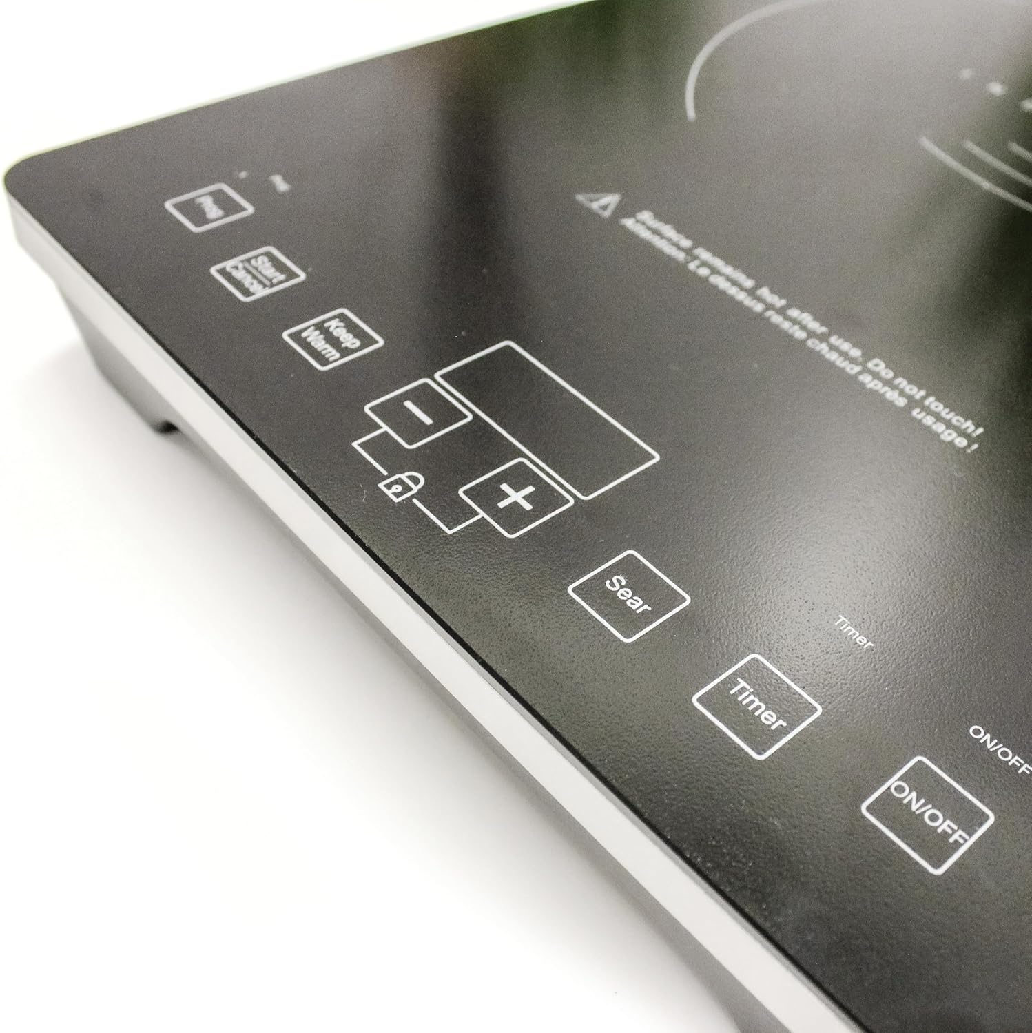 BergHOFF Tronic 1800W Touch Screen Induction Cooktop with Auto-Pan Detection and Shatter-Resistant Black Glass - 14