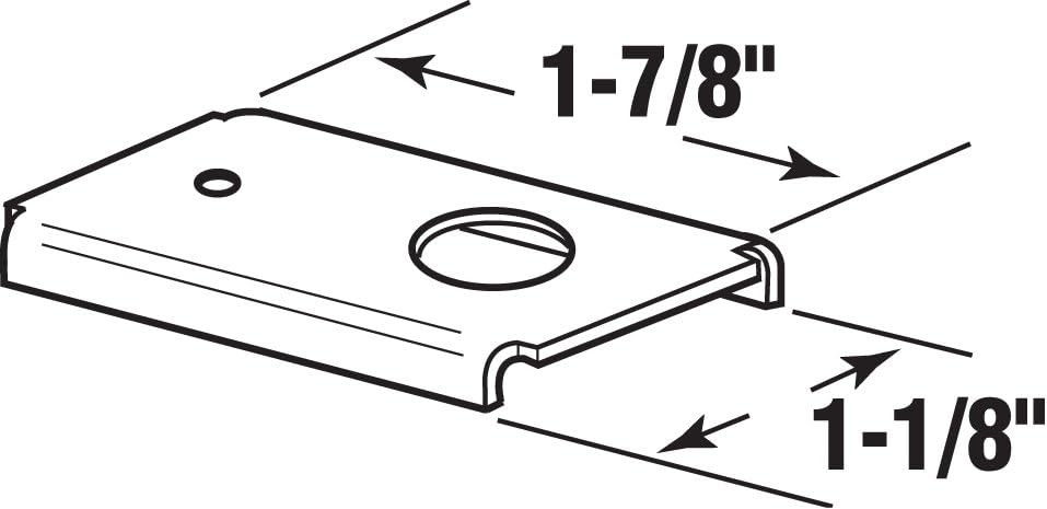 Bi-Fold Door Repair Bracket for Wood Doors, Top or Bottom Mount, 2 Count - Prime-Line N 7191
