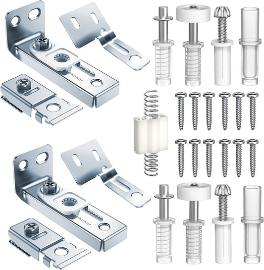 Bifold Door Hardware Kit for 7/8" to 1" Track - Installation and Repair Parts (2 Sets)