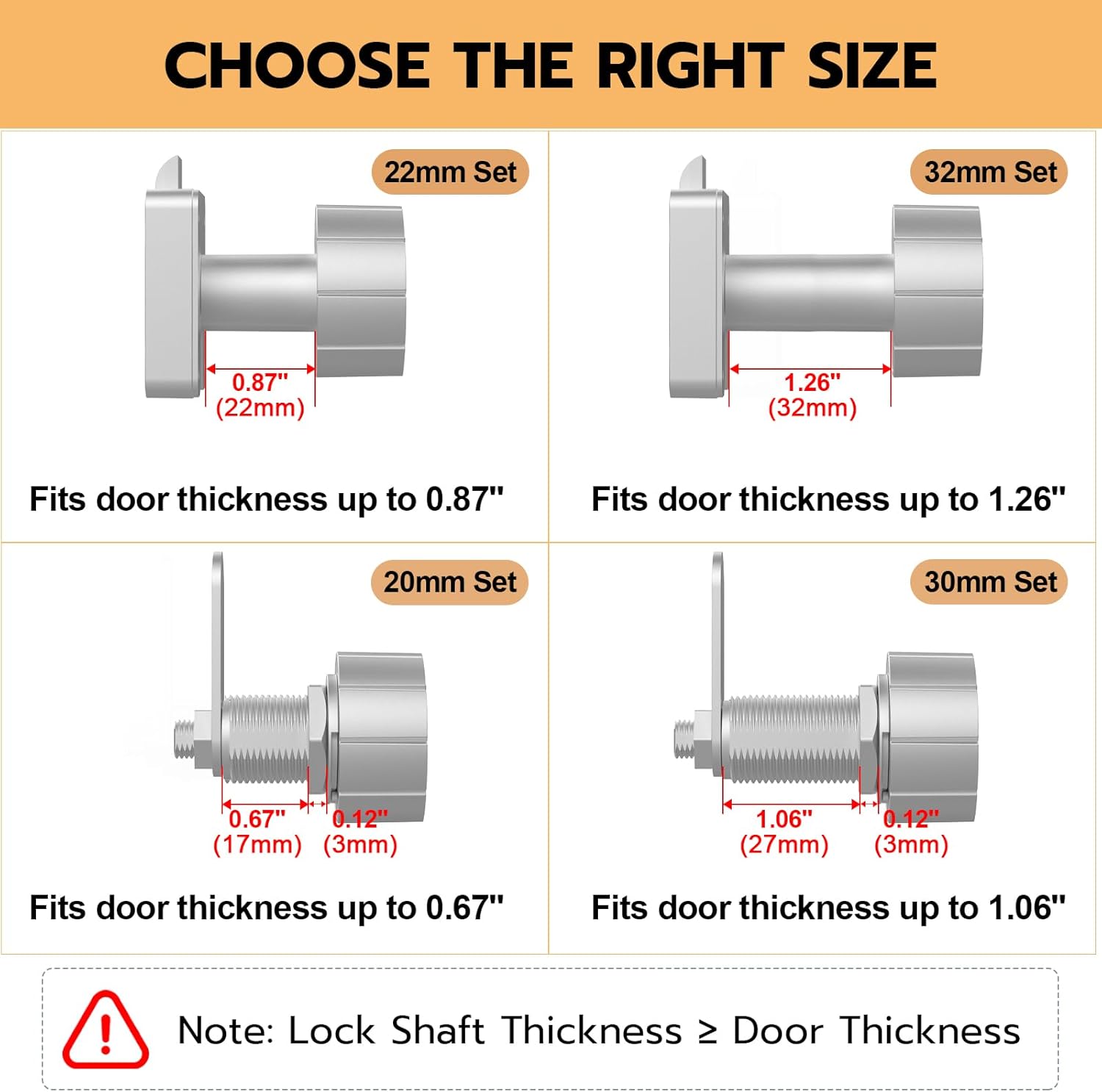 Biometric Keyless Fingerprint-Bluetooth Cabinet Drawer Lock for Office Furniture - 22mm
