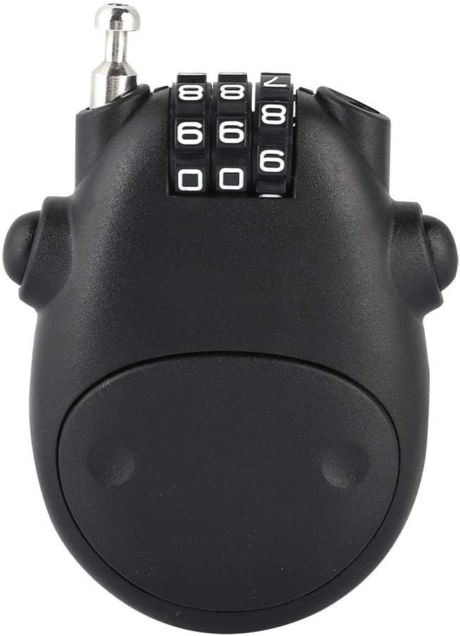 Black 3-Digit Code Combination Lock for Stroller - Secure Your Stroller with Password Protection