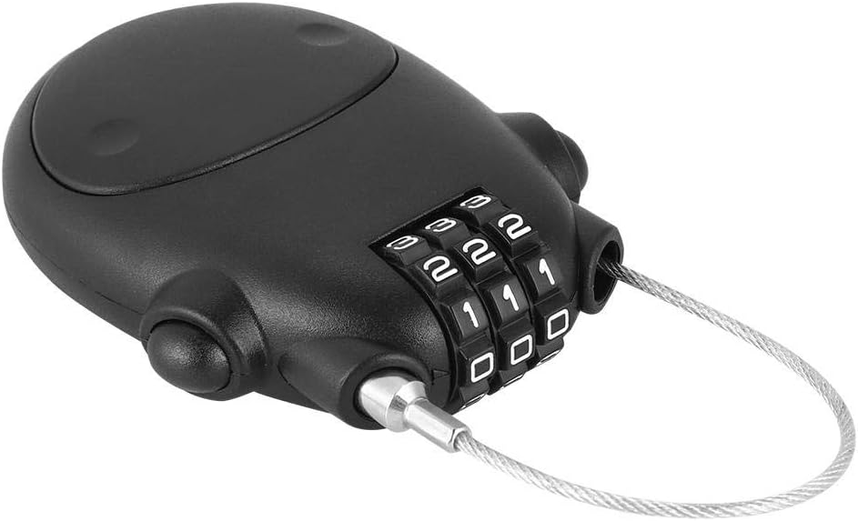 Black 3-Digit Code Combination Lock for Stroller - Secure Your Stroller with Password Protection