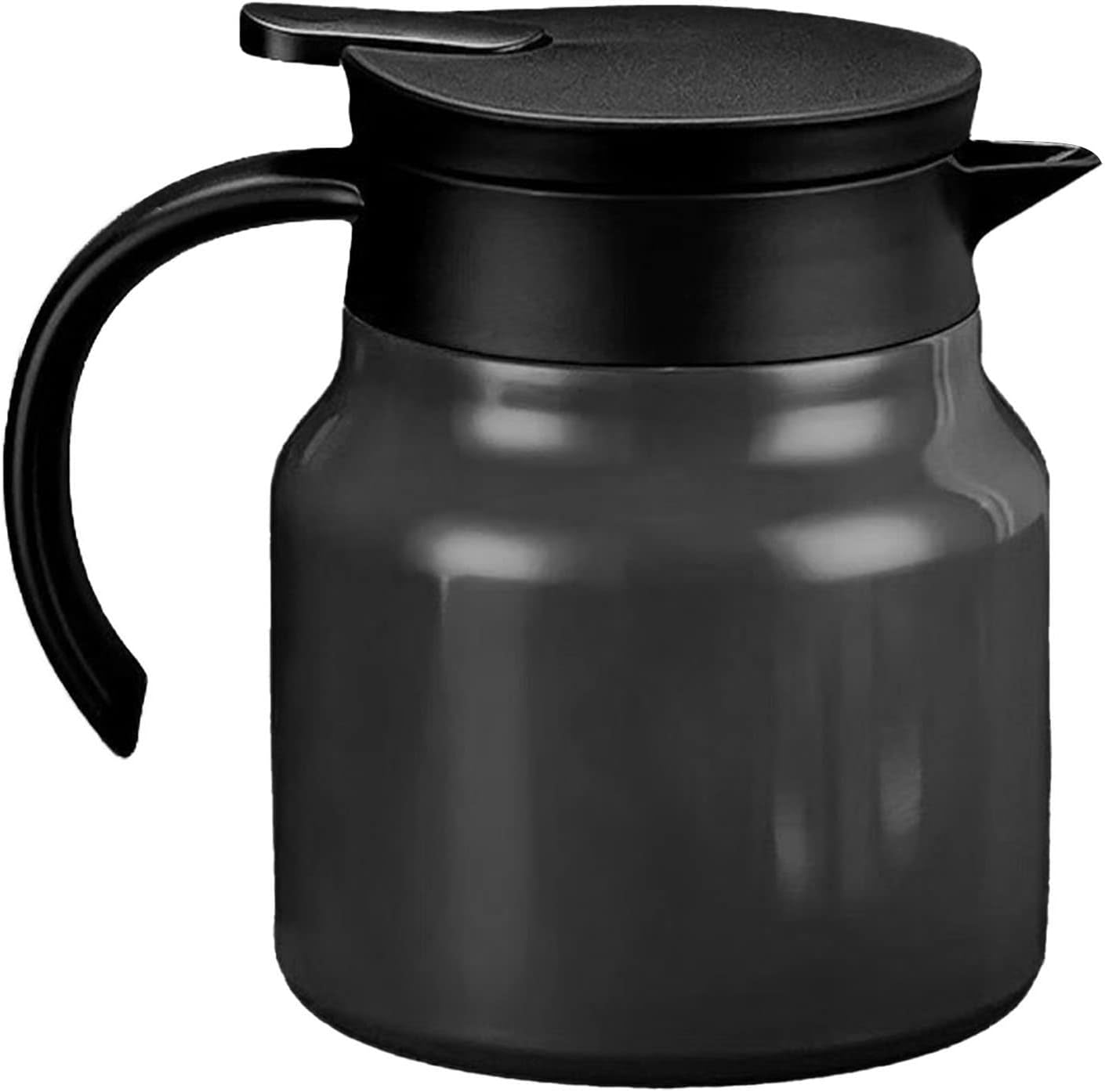 Black Agatige 1000ml Insulated Teapot with Detachable Water Carafe for Home - Tea Water Separation, Thermal Carafe