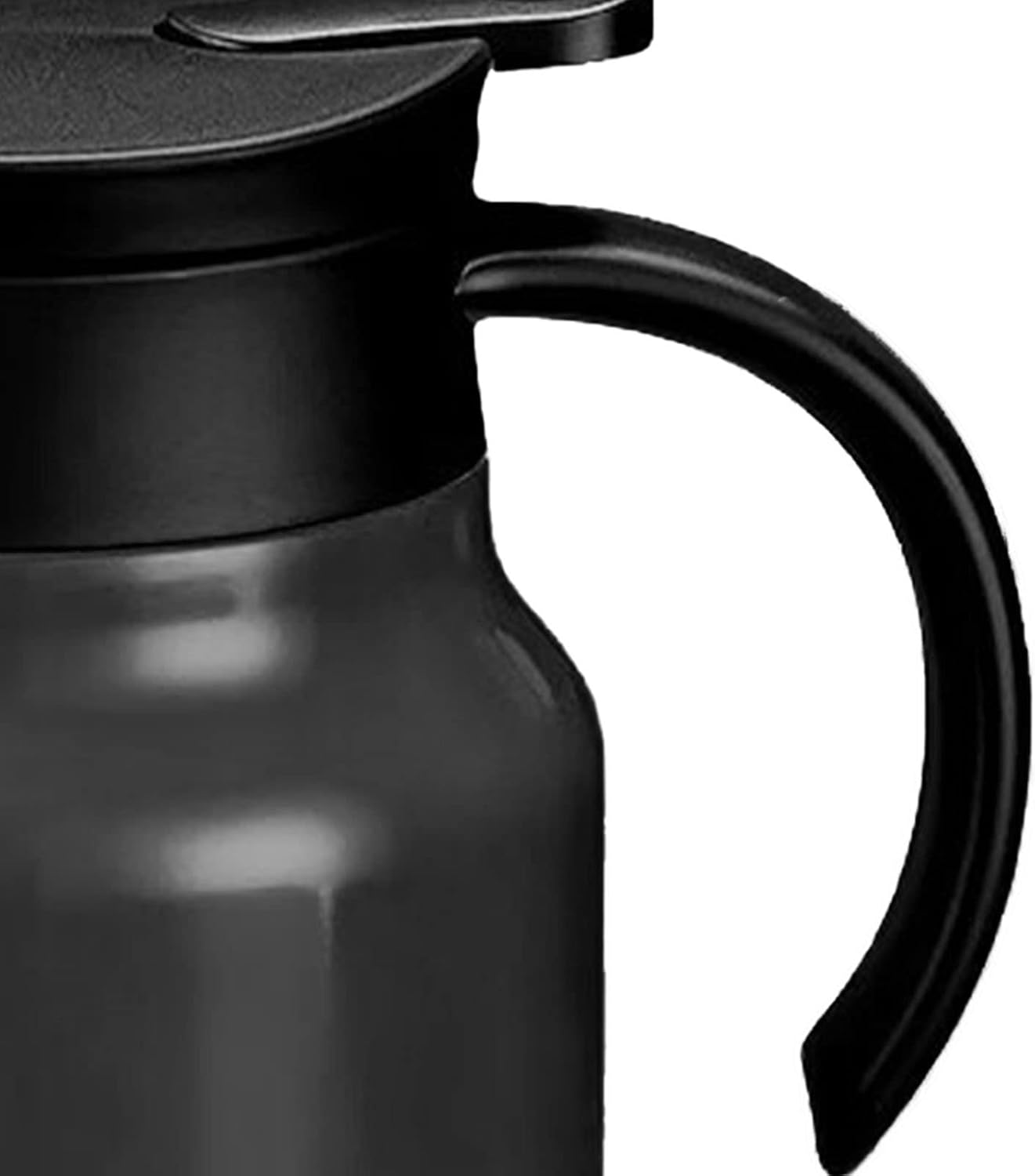 Black Agatige 1000ml Insulated Teapot with Detachable Water Carafe for Home - Tea Water Separation, Thermal Carafe