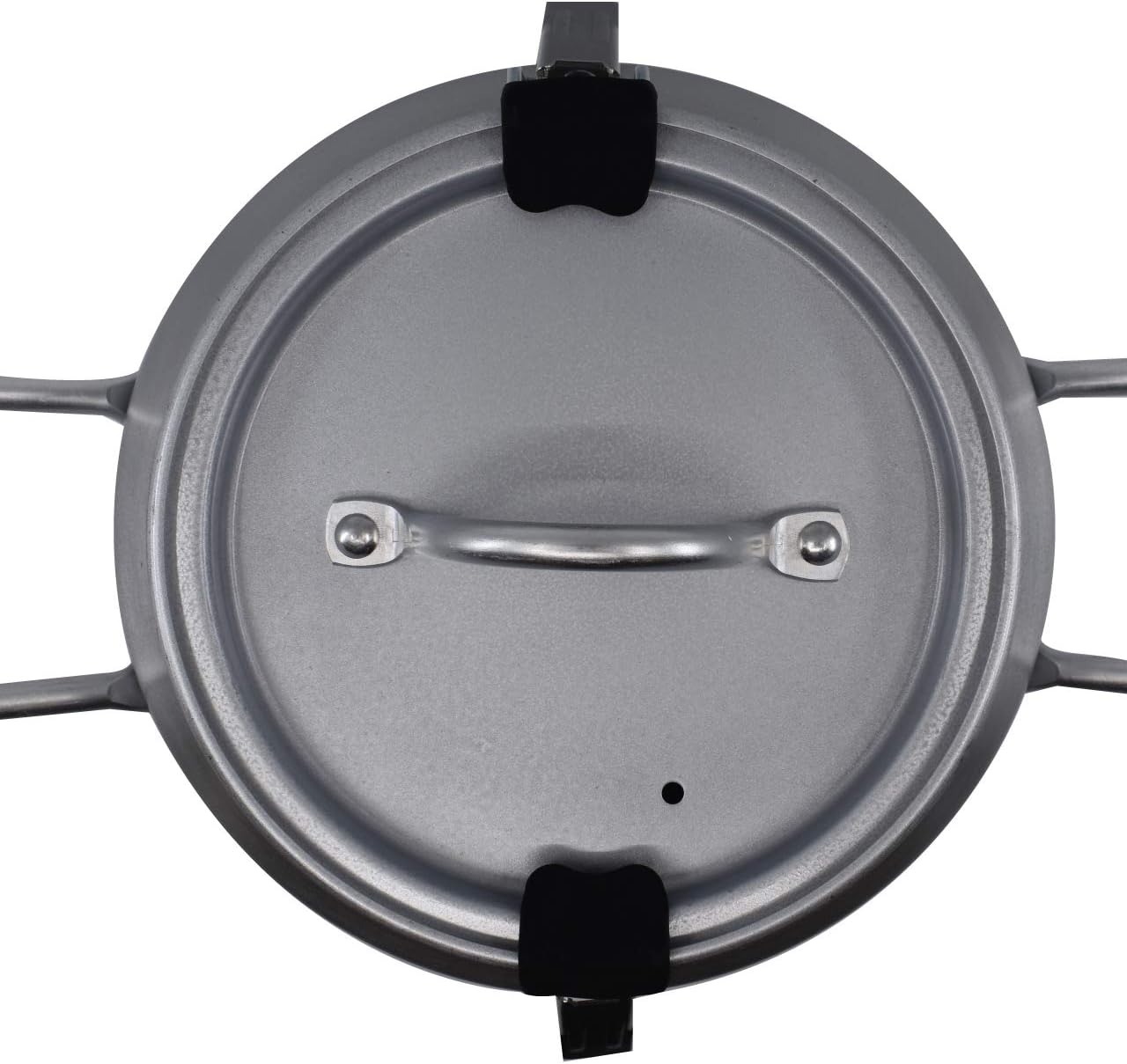 Black CanCooker Silicone Latch Covers - 2 Pack, High-Temperature Safe & Heavy-Duty with Comfortable Grip