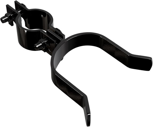 Black Chain Link Gate Latch 1-3/8" x 2-3/8" with Padlock Hole - 1 Piece