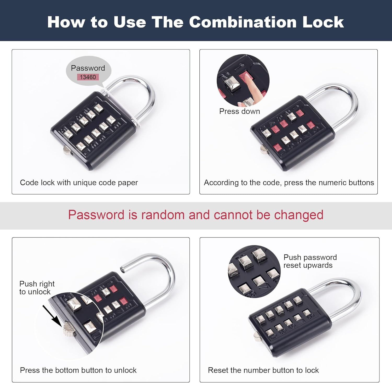Black Door Knob Lockout Device with Padlock for Dementia Patients, Outdoor Water Faucet Lock Cover for Hose Bib, Propane Tank, Water Spigot - WildKart