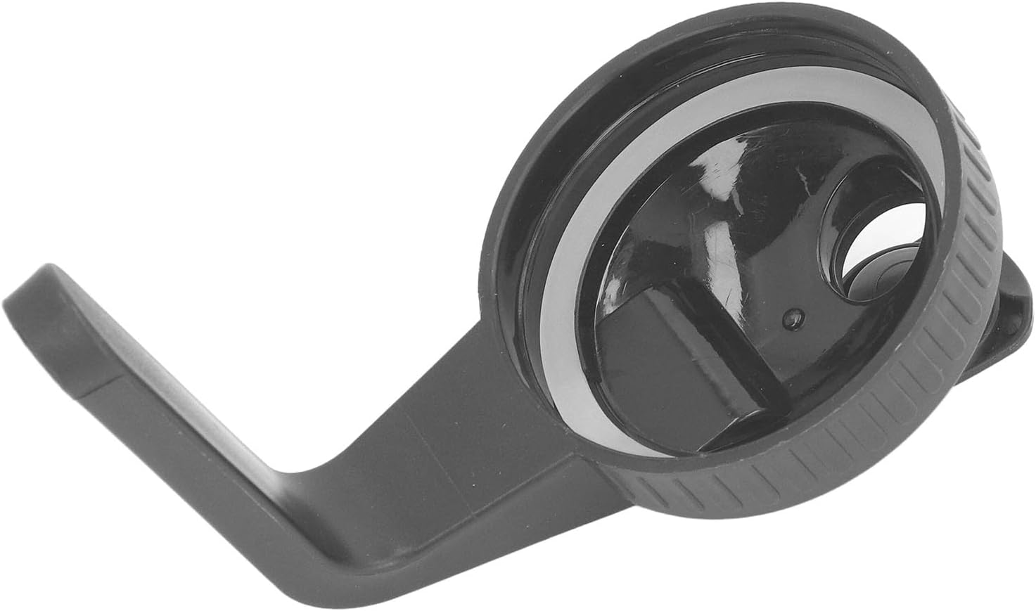 Black Flip Cap Lid with Handle for Mason Jars - Vitdipy Pour Spout Lid, 70mm Wide Mouth Plastic Sealing Lid