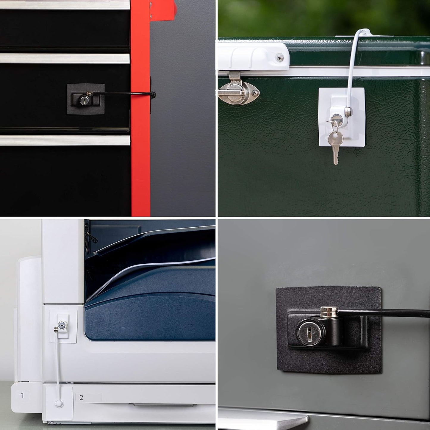 Black Guardianite Premium Refrigerator Lock with Keyed Built-in Lock - Secure Your Fridge with Ease!