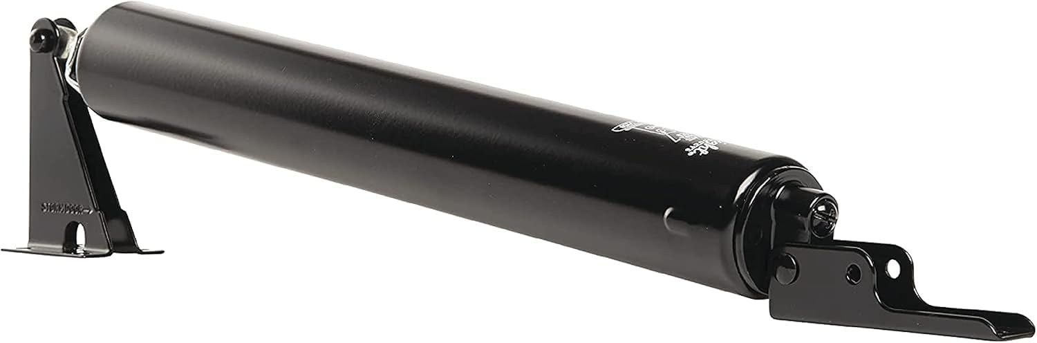 Black Heavy Duty Pneumatic Screen and Storm Door Closer by Wright Products - 12.63"L x 1.5"W x 1.5"H - WildKart