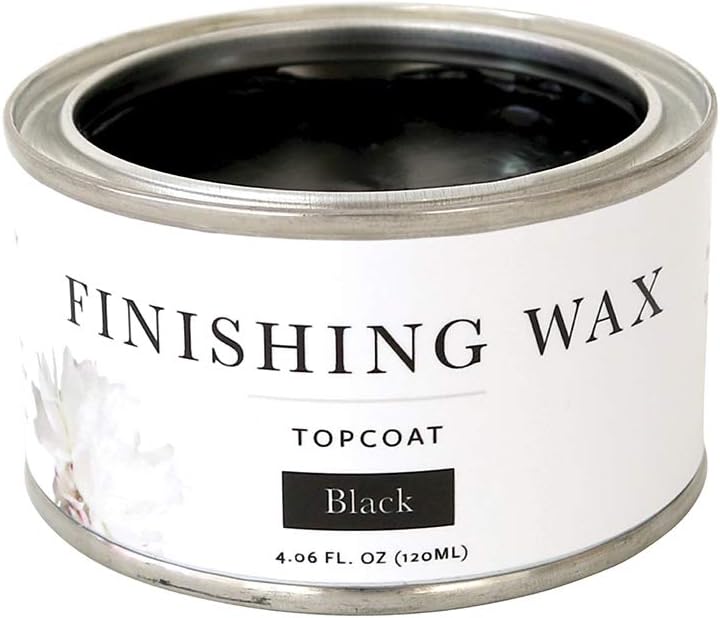 Black Jolie Finishing Wax for Interior Furniture, Cabinets, Walls, and Decor - 120 ml - Odor-Free and Non-Hazardous