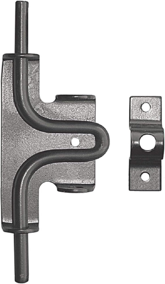 Black Nuvo Iron SBL Slide Bolt Gate Latch - Secure Your Gate with Style