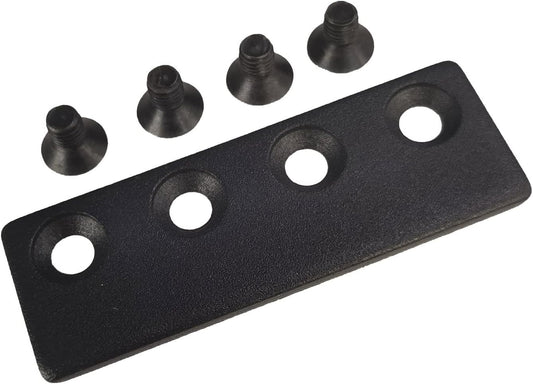 Black Sliding Barn Door Track Connector by FREDBECK - Easy Installation and Stylish Design - WildKart