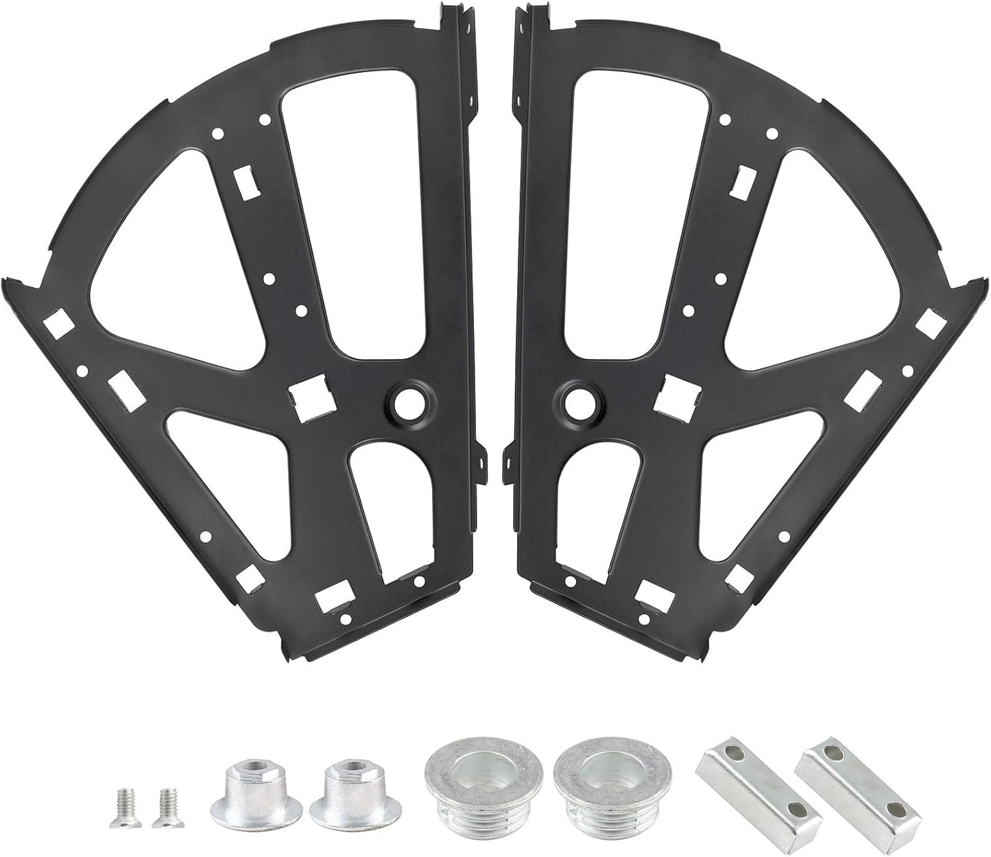 Black Stainless Steel Shoe Cabinet Hinges Flip Frames for Kitchen Living Room - 2 Layers Shoe Drawer Cabinet Replacement Fittings (1 Pair) - WildKart