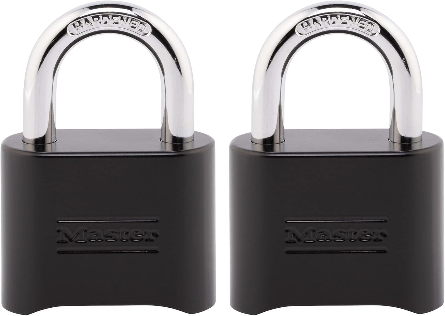 Black Weather-Resistant Combination Padlock Set for Gym Locker, Gate, Shed - 2 Pack, Indoor/Outdoor, Master Lock 178EC2 - WildKart