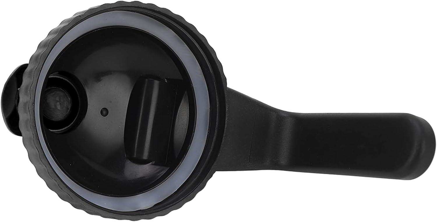 Black Wide Mouth Mason Jar Pour Spout Lid - Leak Proof Flip Cap with Handle for Easy Mess-Free Pouring