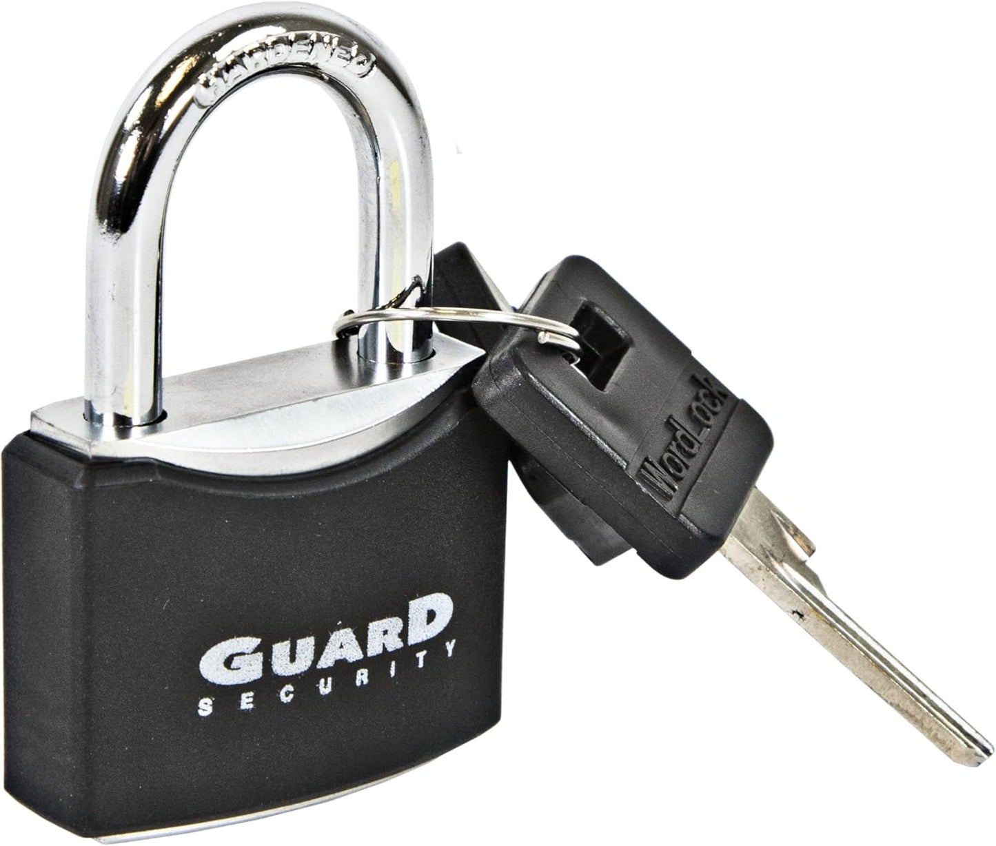 BLACK+DECKER Vinyl Cover Steel Guard Padlock 1-9/16 Inch - Pack of 2